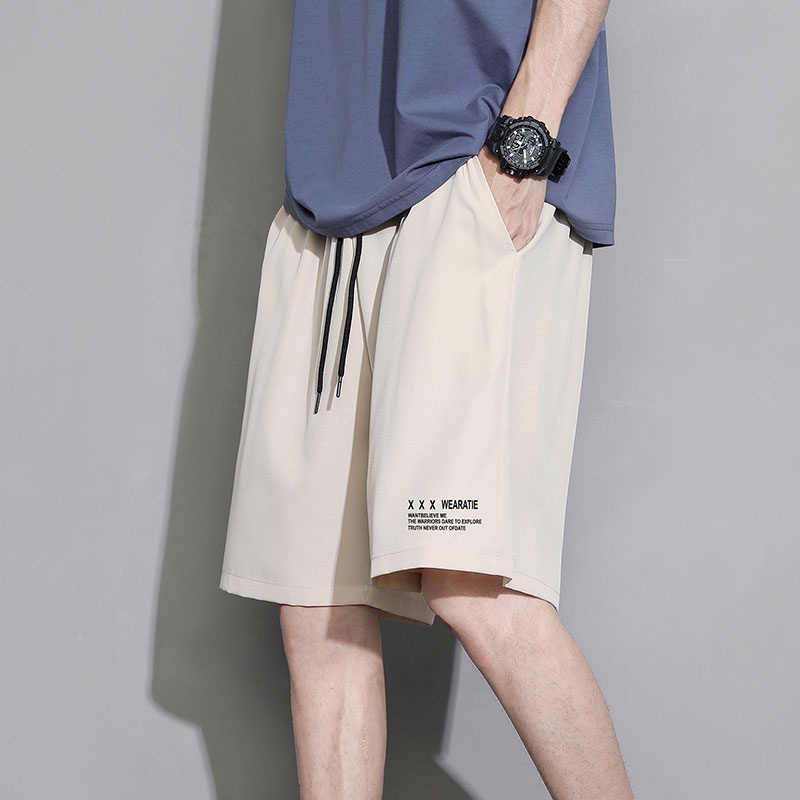 Quần Short Thể Thao Dây Rút Ống Rộng Thời Trang Mùa Hè Dành Cho Nam