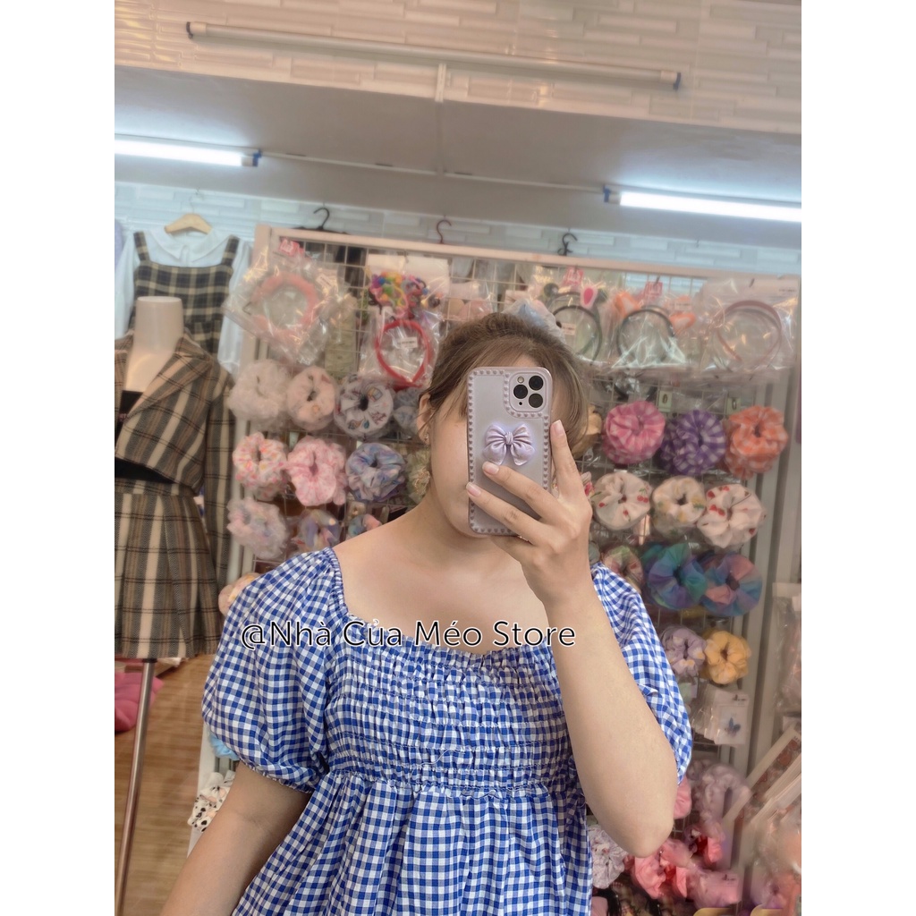 Đầm baby doll caro siêu dễ thương