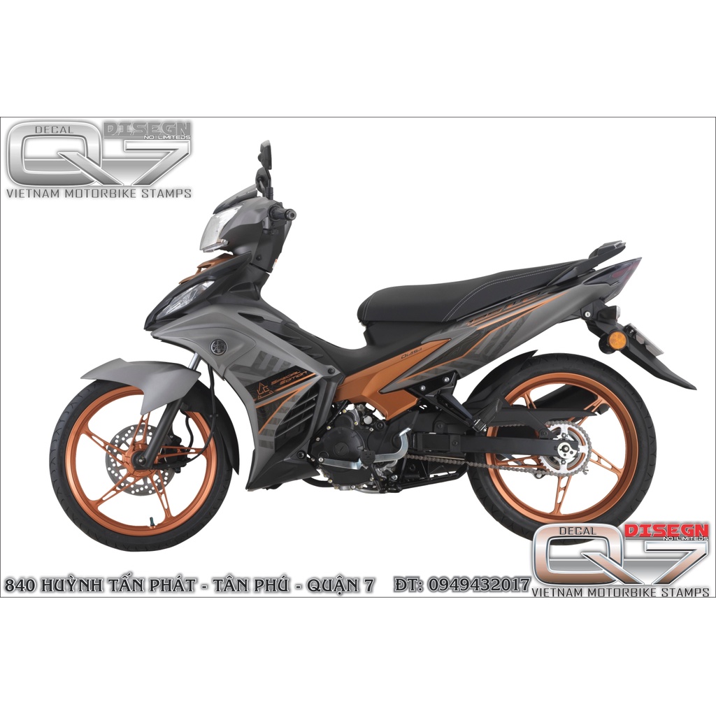 TEM RỜI EXCITER 2011 LC XÁM CAM