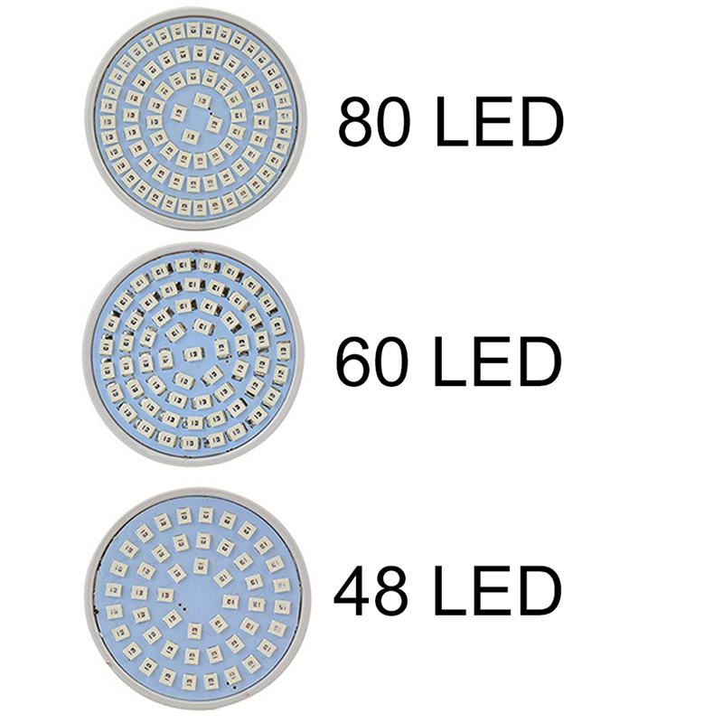 Đèn LED E27 48 / 60 / 80 220V Kích Thích Sự Phát Triển Của Cây Trồng
