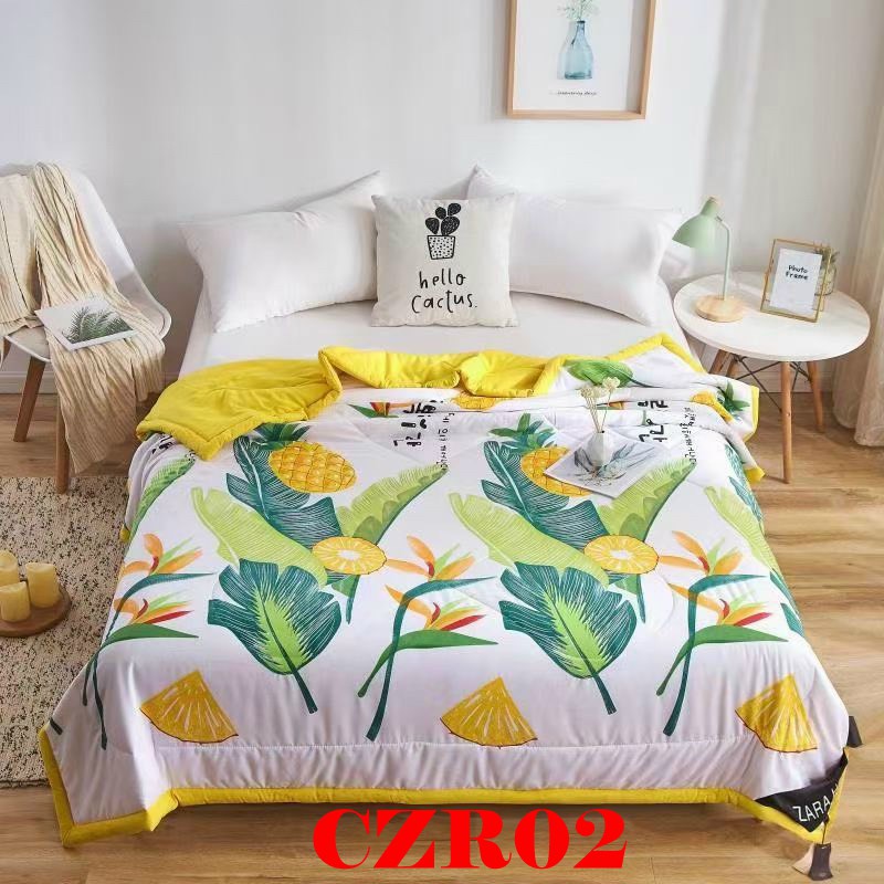 Chăn hè đũi trần bông zara  CZR02 mềm mượt loại 1