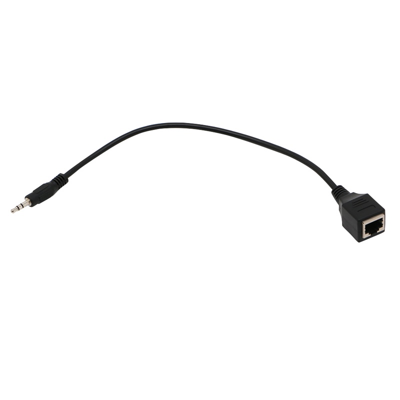Dây Cáp Nối Cổng 3.5mm Sang RJ45 Ethernet Màu Đen