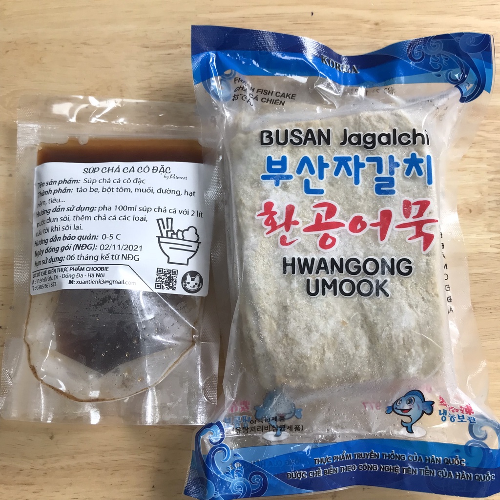 Combo Canh chả cá Hàn Quốc chuẩn vị Hàn
