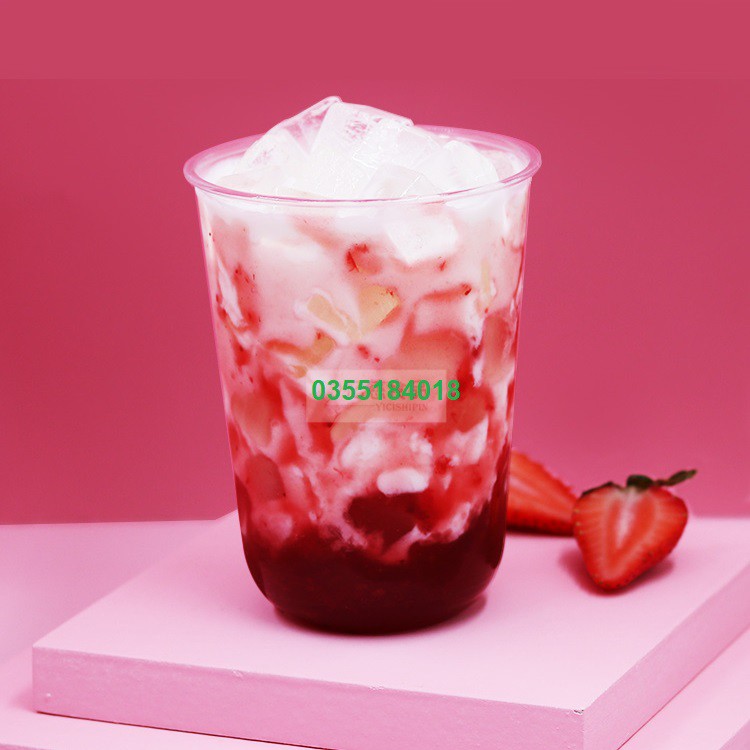 Mứt dâu sensini pha chế trà sữa - trà hoa quả hộp 1.36kG