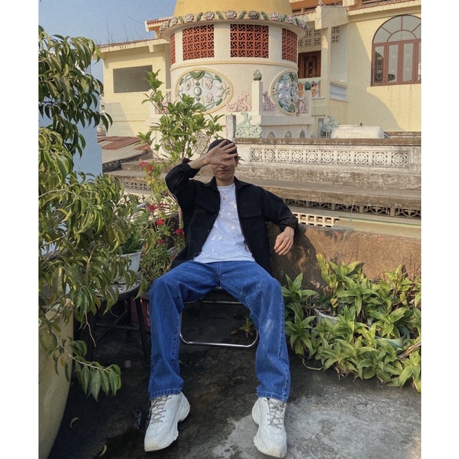 Jean OAO ống rộng xanh basic | BigBuy360 - bigbuy360.vn