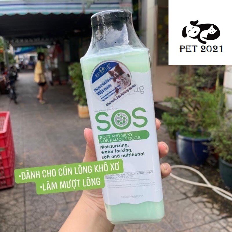 Sữa Tắm SOS Dành Cho Chó Mèo Thú Cưng 530ml