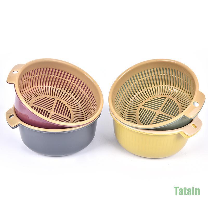 Rổ rửa trái cây và rau củ hai lớp có thể tháo rời