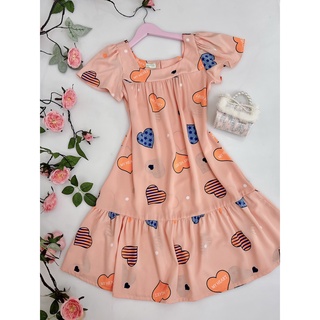 Set đầm trái tim mẹ và bé