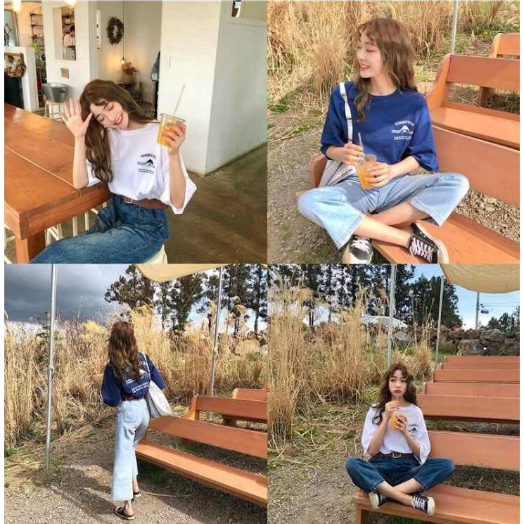 Áo thun SUXI tay ngắn phong cách Hàn Quốc trẻ trung thời trang