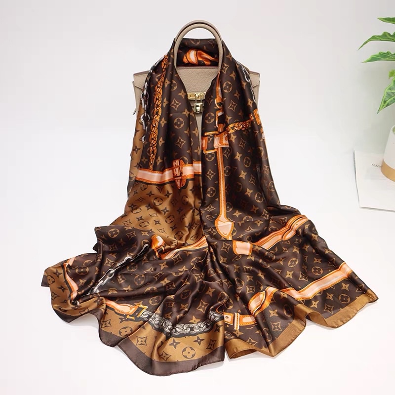 Khăn lụa choàng cổ cao cấp size 90x180cm