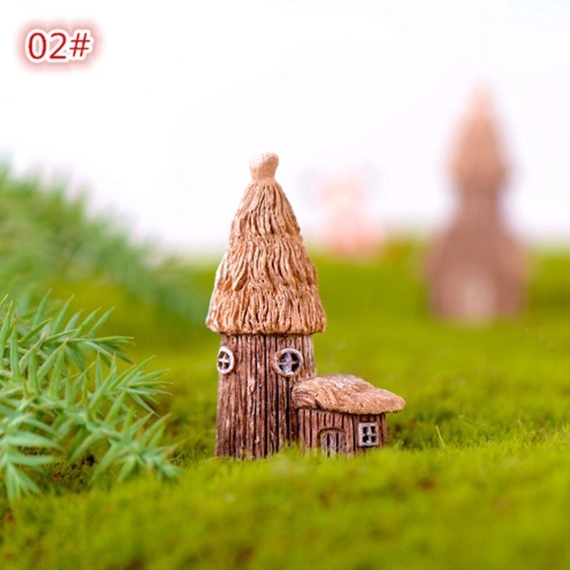 Mô hình ngôi nhà cổ điển bằng gỗ tùy chọn kiểu dáng trang trí sân vườn
