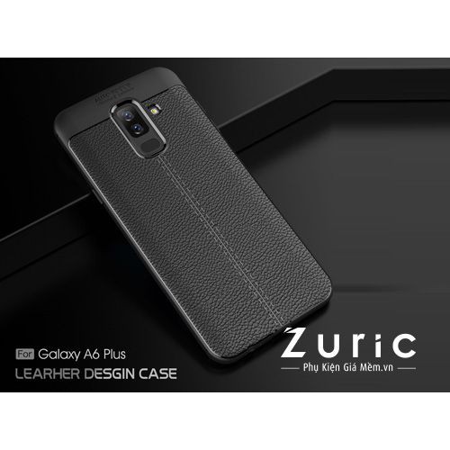 Ốp Lưng Auto Focus Vân Da Cho Samsung A8 Plus