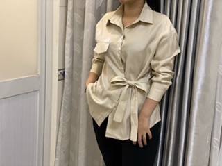 sơ mi cột nơ eo size lớn , big size Thái lan