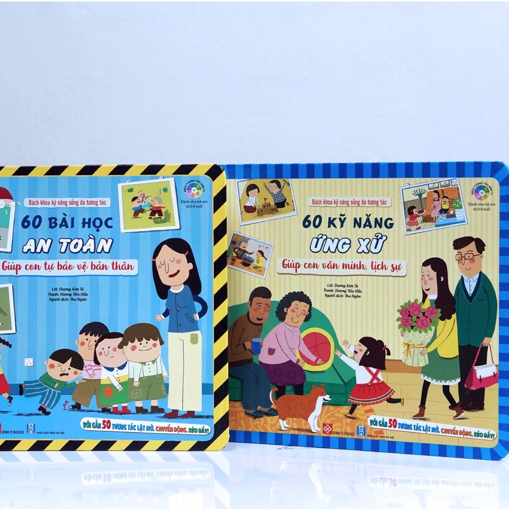 Sách Đinh Tị - Bách Khoa Kỹ Năng Sống Đa Tương Tác - 60 Bài Học An Toàn Giúp Con Tự Bảo Vệ Bản Thân