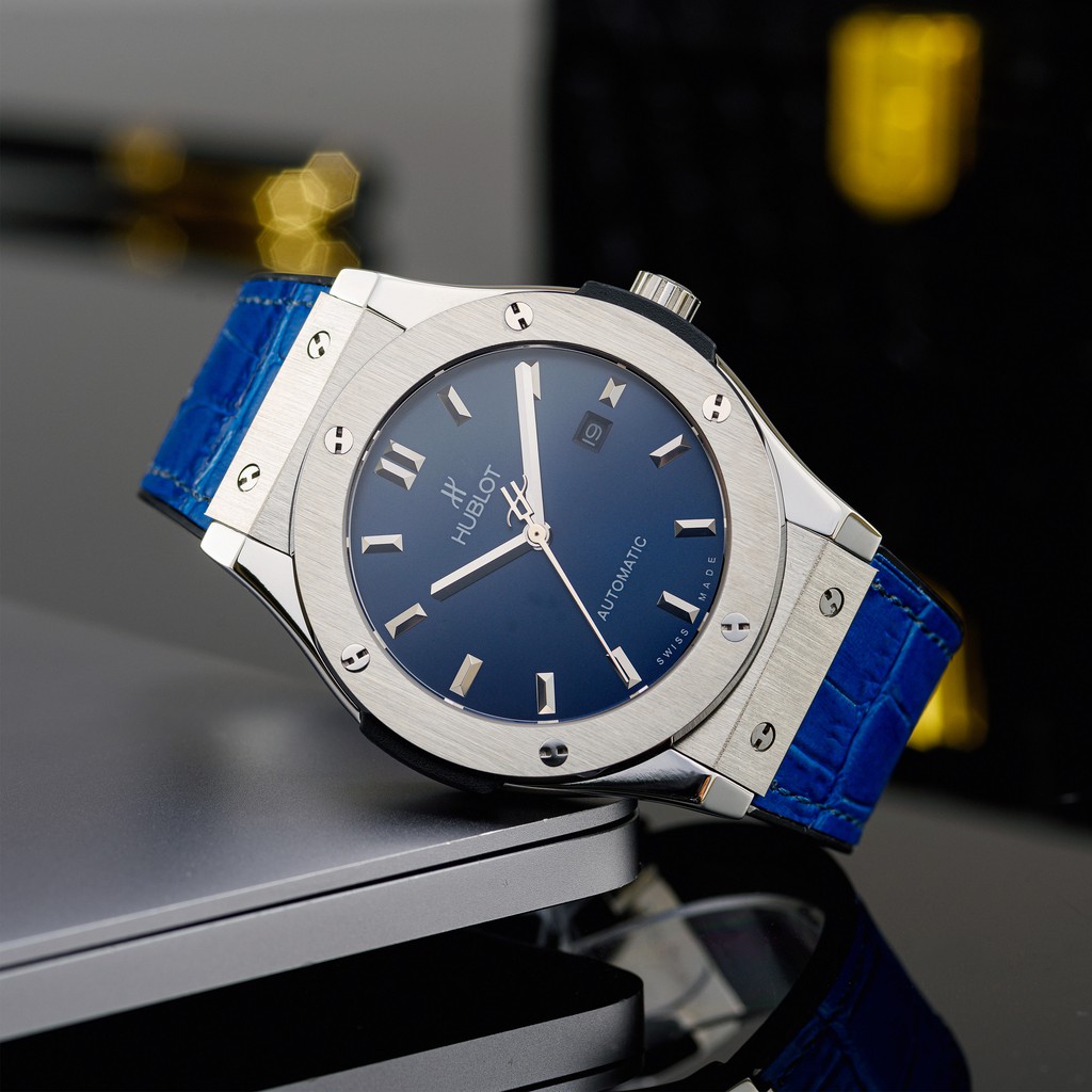 [Máy cơ] Đồng hồ nam nữ Hublot máy cơ automatic - 38mm chống xước, nước hàng fullbox hãng