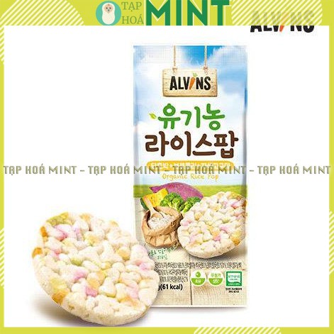 Bánh bỏng gạo hữu cơ bé ăn dặm Alvins Hàn quốc - Tạp hoá mint