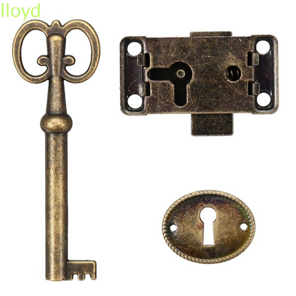 Bộ Ổ Khóa Cửa Tủ Bằng Gỗ Kiểu Cổ Điển Dùng Trang Trí
