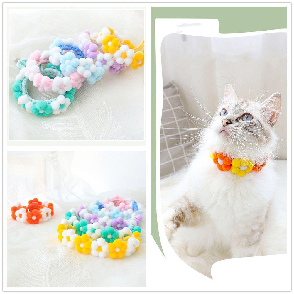 Vòng Cổ Choker Vải Lông Mềm Đính Hoa Dễ Thương