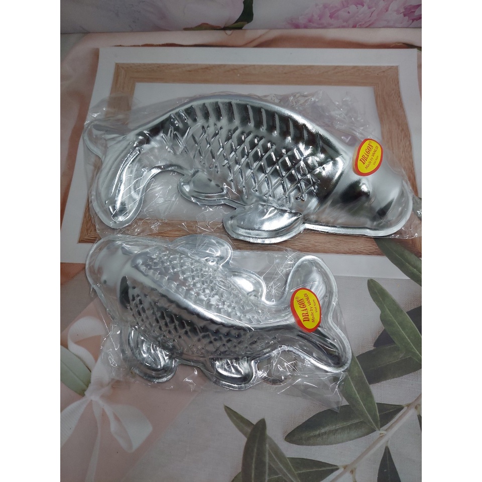 KHUÔN RAU CÂU ÉP XÔI HÌNH CÁ CHÉP -  NHÔM - NHỎ  - LỚN