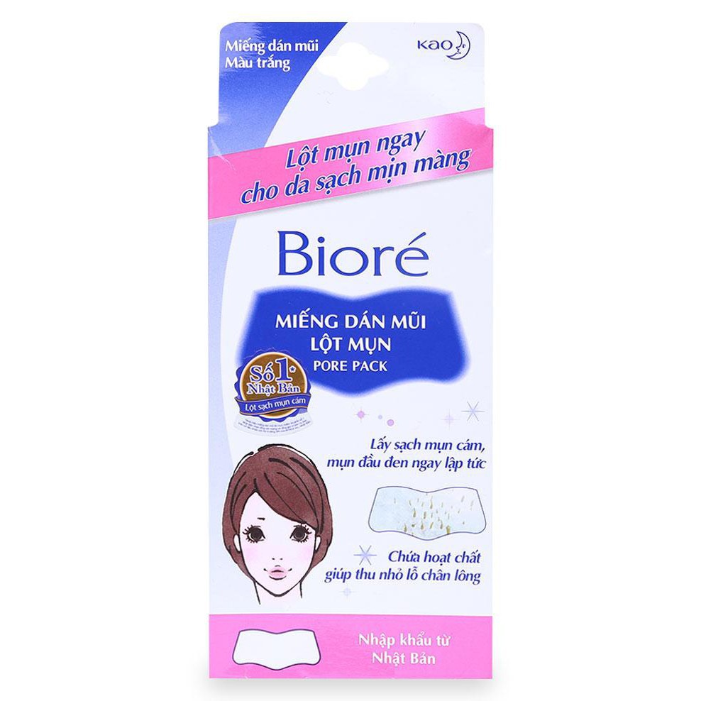 Miếng Dán Lột Mụn Mũi Biore Cleansing Nose 4 Miếng - Khongcoson