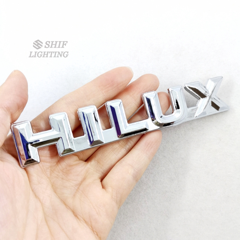 1 Miếng Dán Logo ABS Chrome HILUX Cho Xe Hơi Toyota