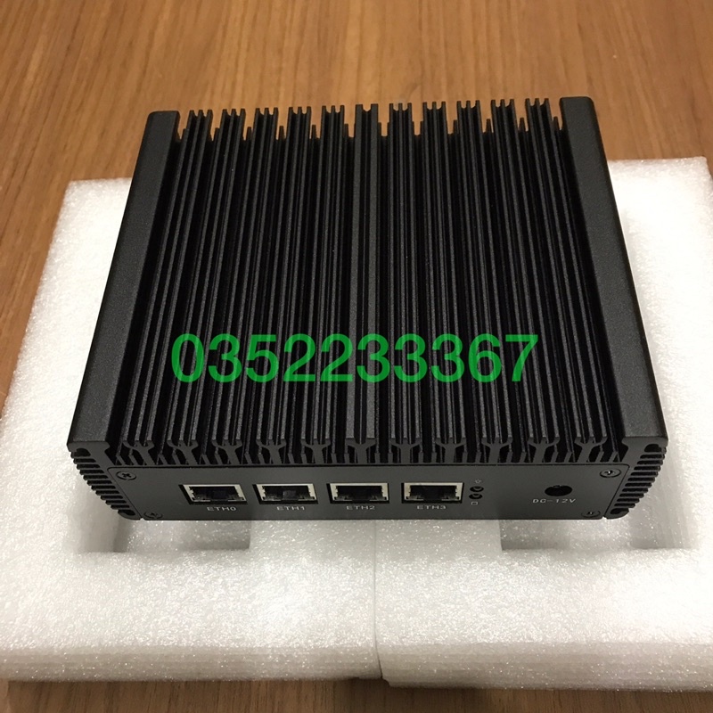Router pfsense, Mikrotik, Kerio Control, OpenWRT 6 NIC 2500Mbps, CPU J4125 lõi tứ 2.7Ghz, AES-NI