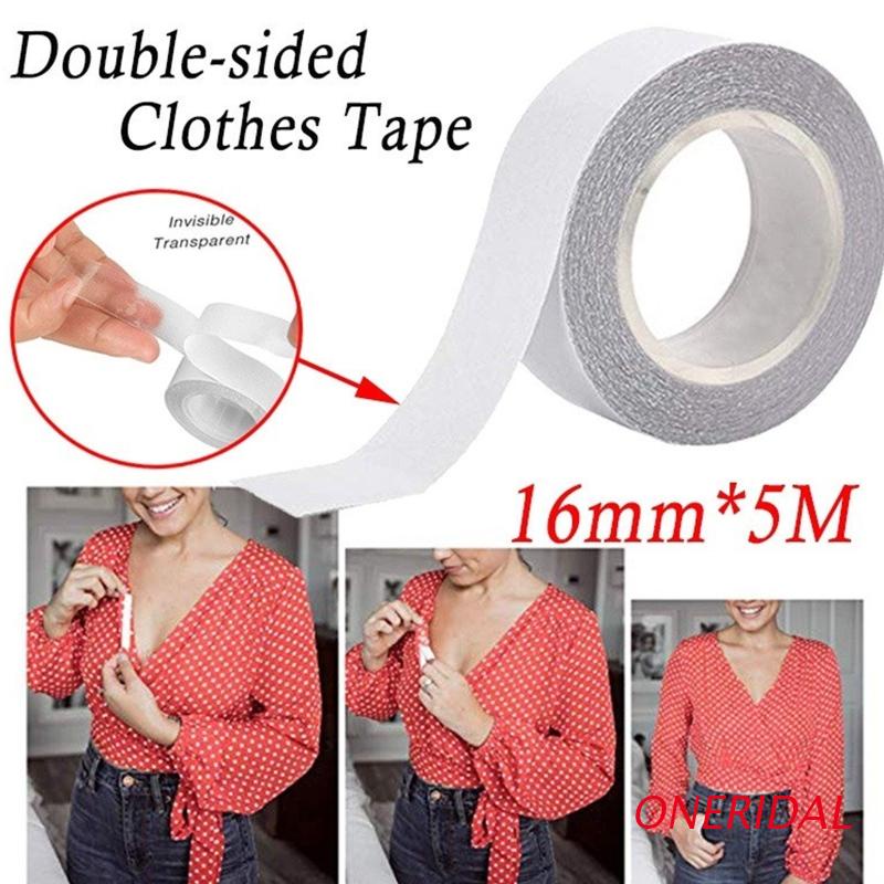 Cuộn Băng Keo Hai Mặt 5M Trong Suốt Chống Nước Chống Mồ Hôi Độ Dính Cao