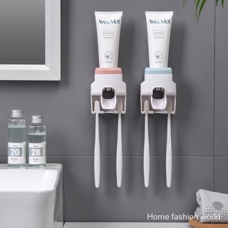 Giá đỡ bàn chải kem đánh răng tự động treo tường phong cách Bắc Âu đẹp mắt