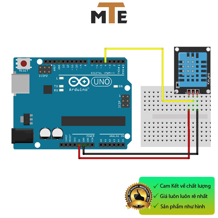 Module cảm biến nhiệt độ và độ ẩm DHT11 - Module arduino