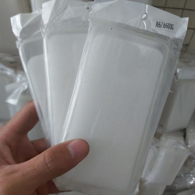 Bộ 3 chiếc ốp lưng cho samsung A6 2018 silicon trong suốt siêu mỏng(loại tốt)
