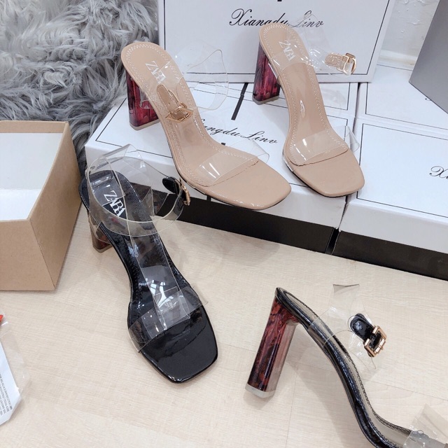 Sandal zara hót đỏ cao 8p