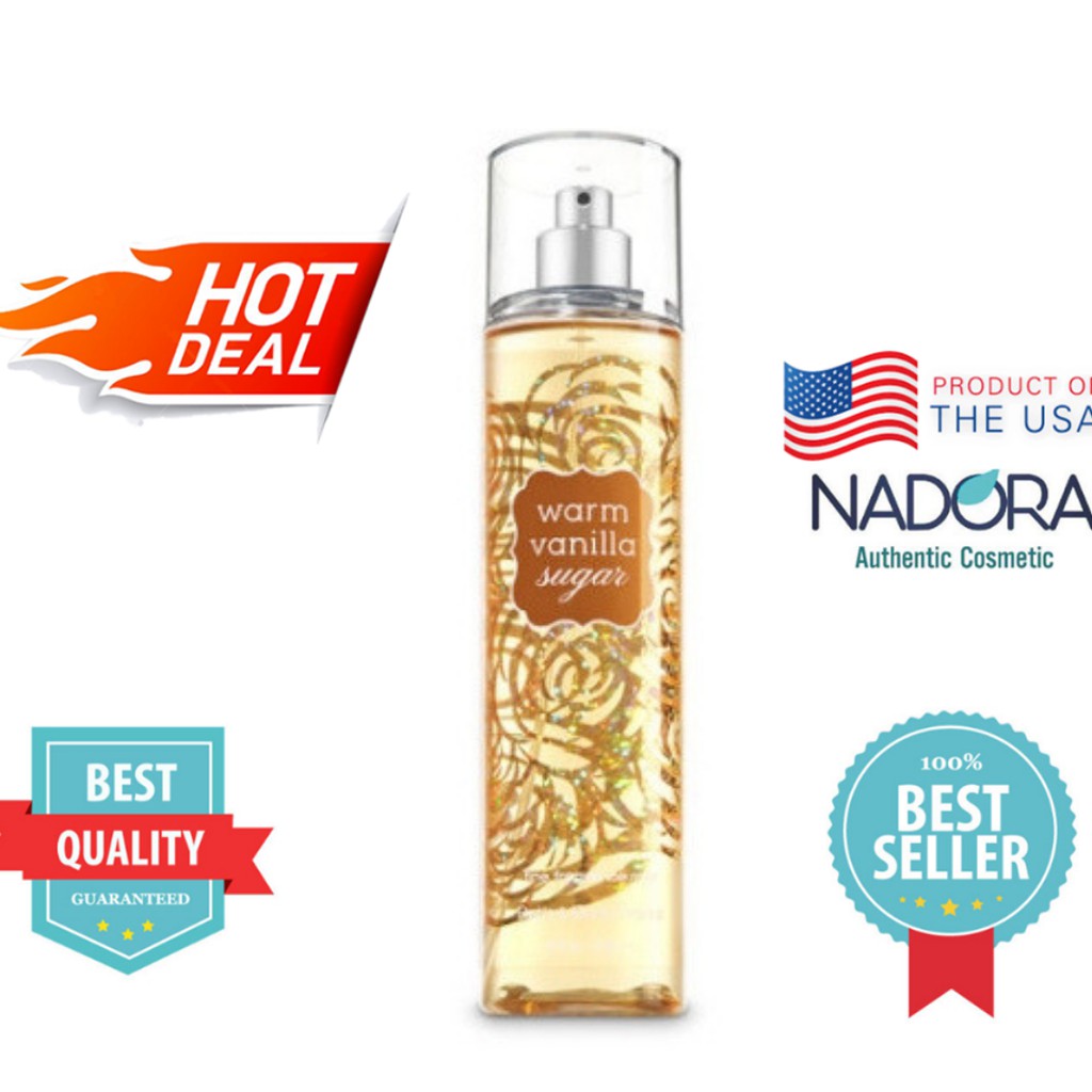 XỊT THƠM TOÀN THÂN BATH AND BODY WORKS BODY MIST - WARM VANILLA SUGAR - 236ML | BigBuy360 - bigbuy360.vn