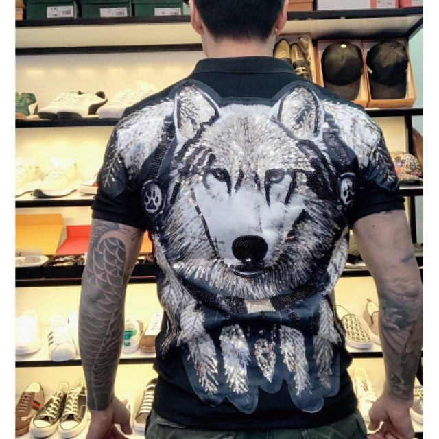 SIÊU PHẨM ÁO PHÔNG POLO SÓI ĐÍNH ĐÁ 2020