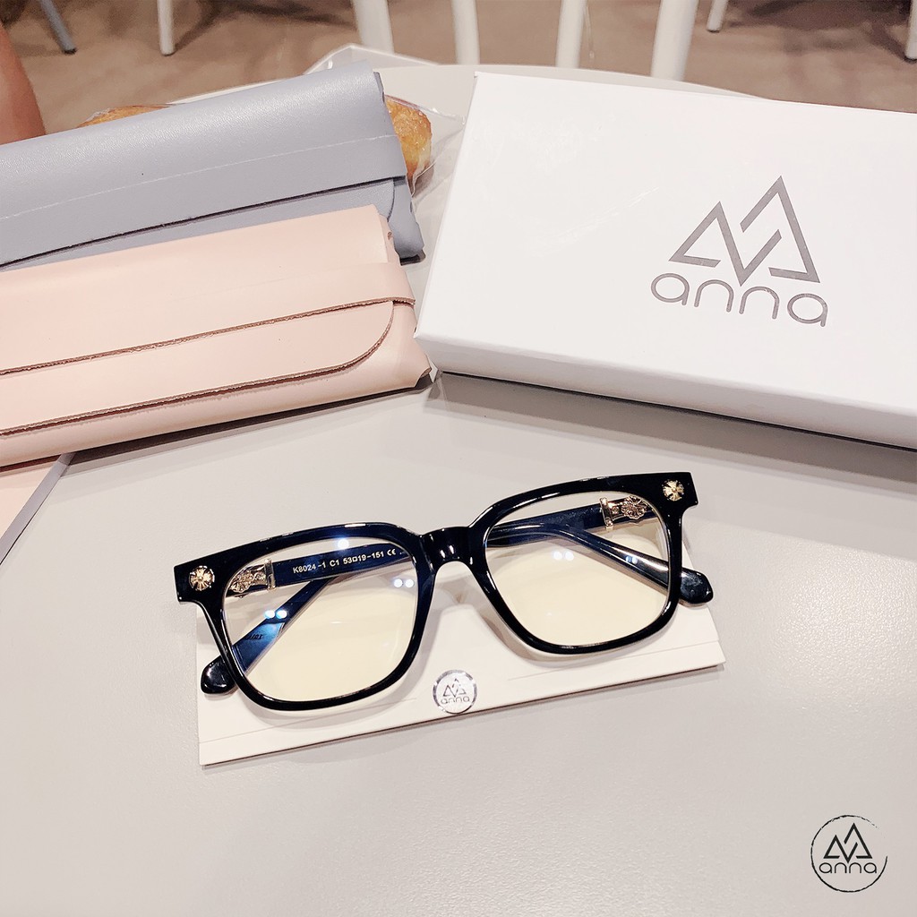 Gọng kính mắt thời trang nam nữ ANNA dáng vuông chất liệu nhựa cốt kim loại 380HQ010 | BigBuy360 - bigbuy360.vn
