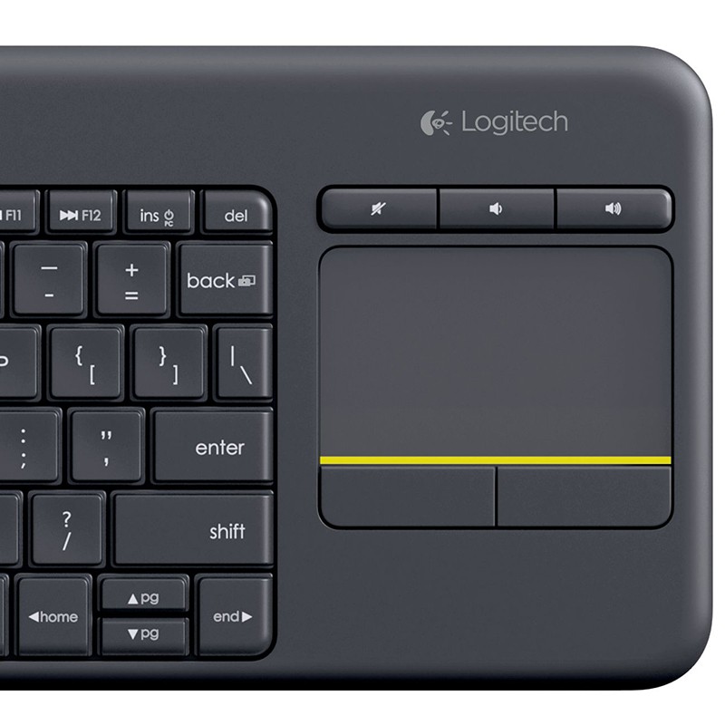 Bàn phím không dây Logitech K400 Plus TV Đen