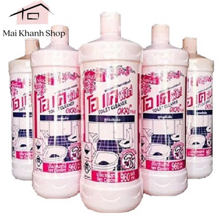 Nước Tẩy Toilet OKAY PINK Hàng Thái Lan Chính Hãng 960ml
