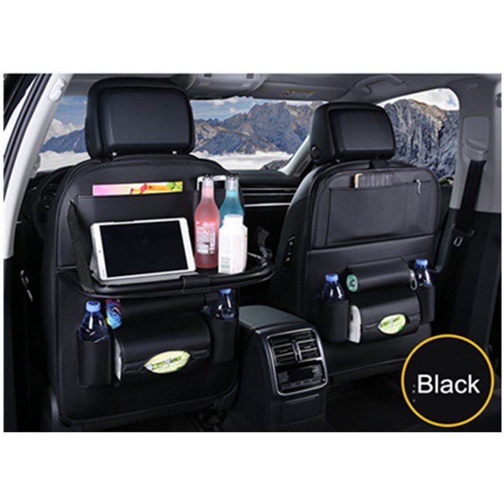 Túi treo đồ sau ghế xe ô tô có bàn ăn- đựng giấy, chai nước,... hàng xưởng sản xuất loại 1