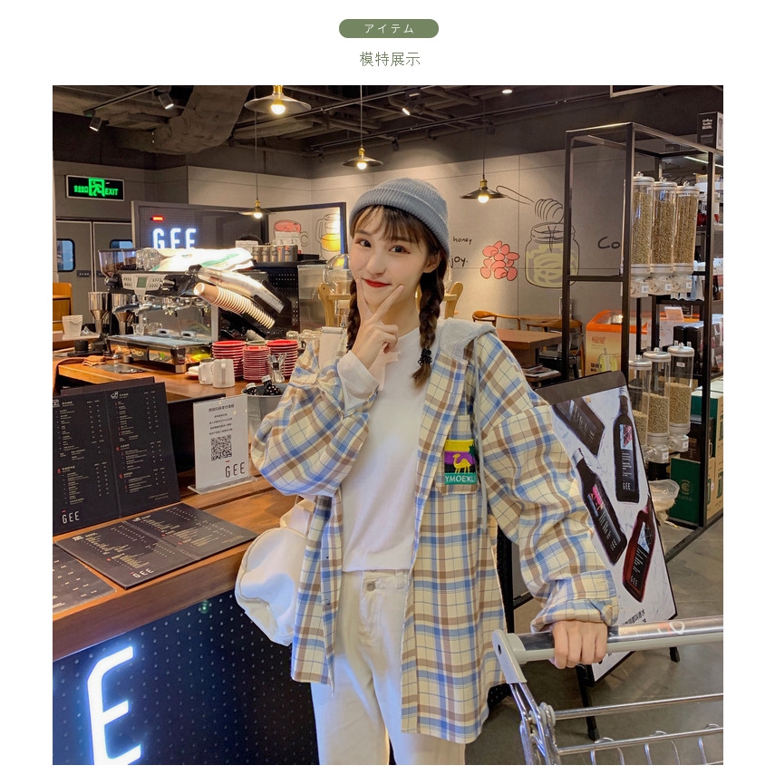 Áo Khoác Sơ Mi Có Nón Họa Tiết Caro Thời Trang 5772020 | BigBuy360 - bigbuy360.vn