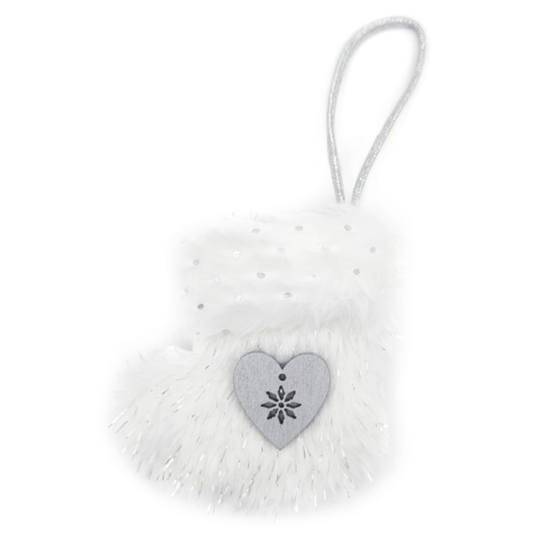 Set 3 Túi Bông Đựng Quà Hình Chiếc Vớ Giáng Sinh Dễ Thương