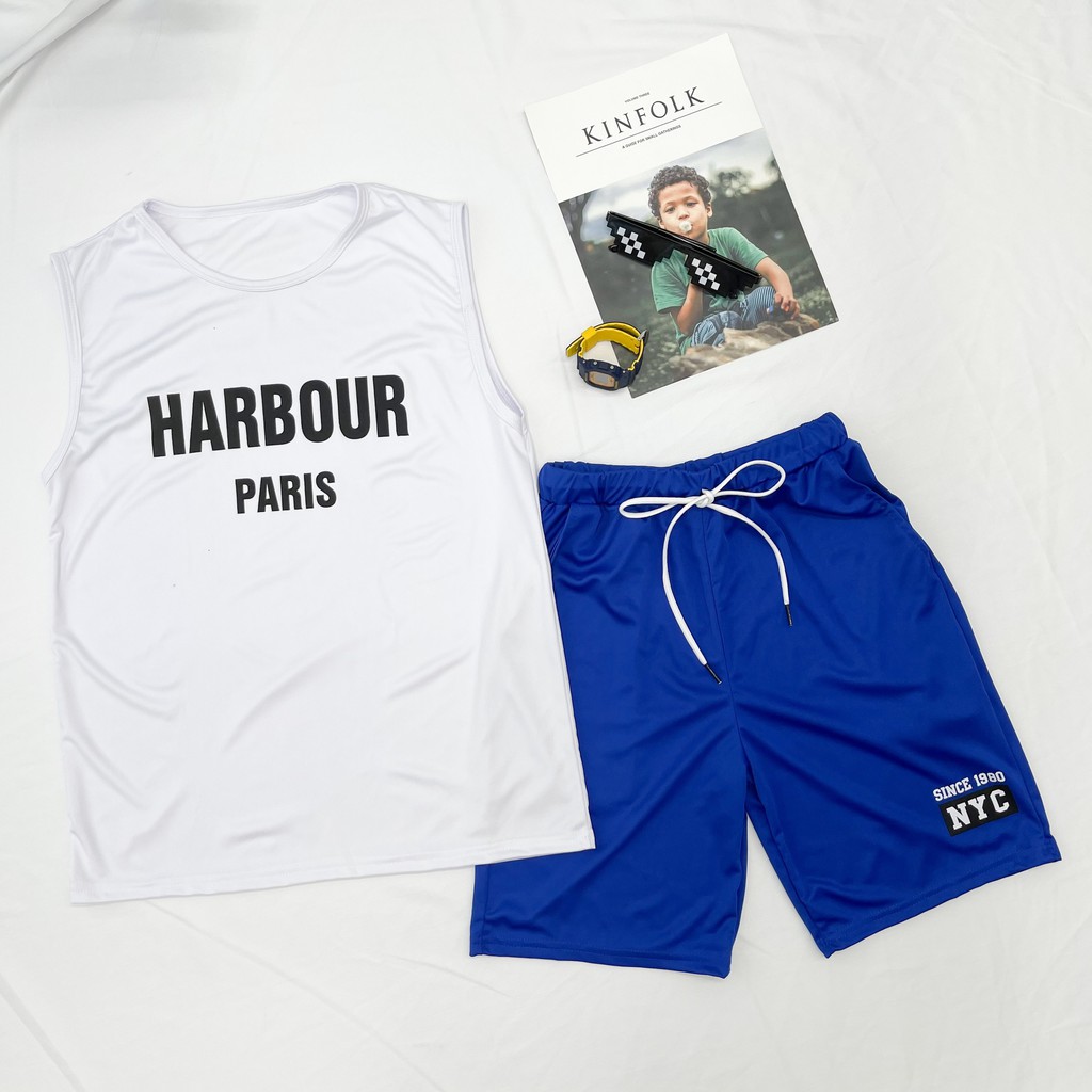 SET BỘ THỂ THAO NAM SÁT NÁCH IN CHỮ HARBOUR | BigBuy360 - bigbuy360.vn