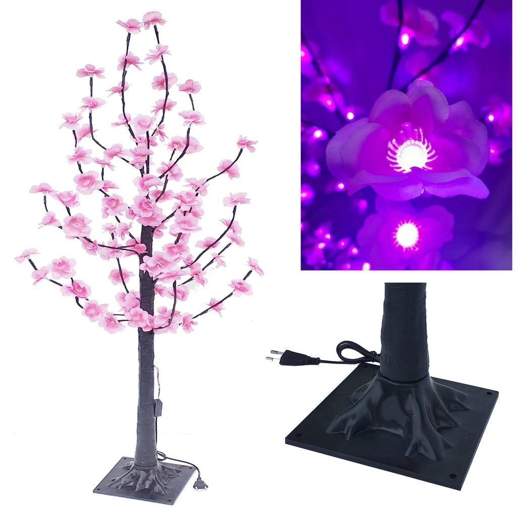 CÂY ĐÀO, CÂY MAI ĐÈN LED 100 BÔNG CỰC ĐẸP CÂY CAO 1M2