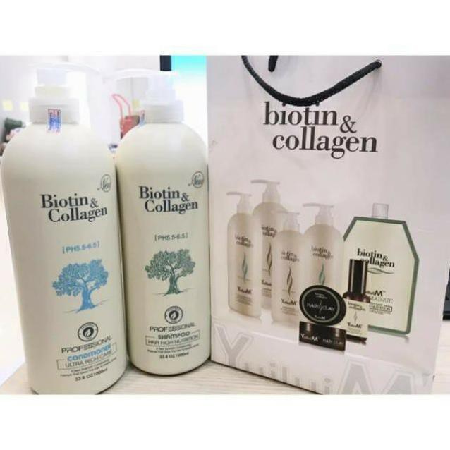 Dầu gội Biotin Collagen trắng giảm rụng tóc, kích thích mọc tóc, phục hồi tóc khô xơ, hư tổn. cặp 500ml -1000ml Store.86 | BigBuy360 - bigbuy360.vn