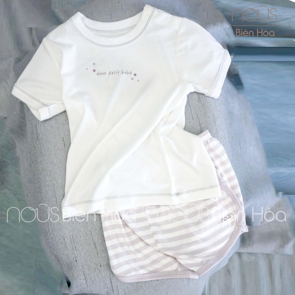 Bộ NOUS cộc tay cài vai petit cho bé