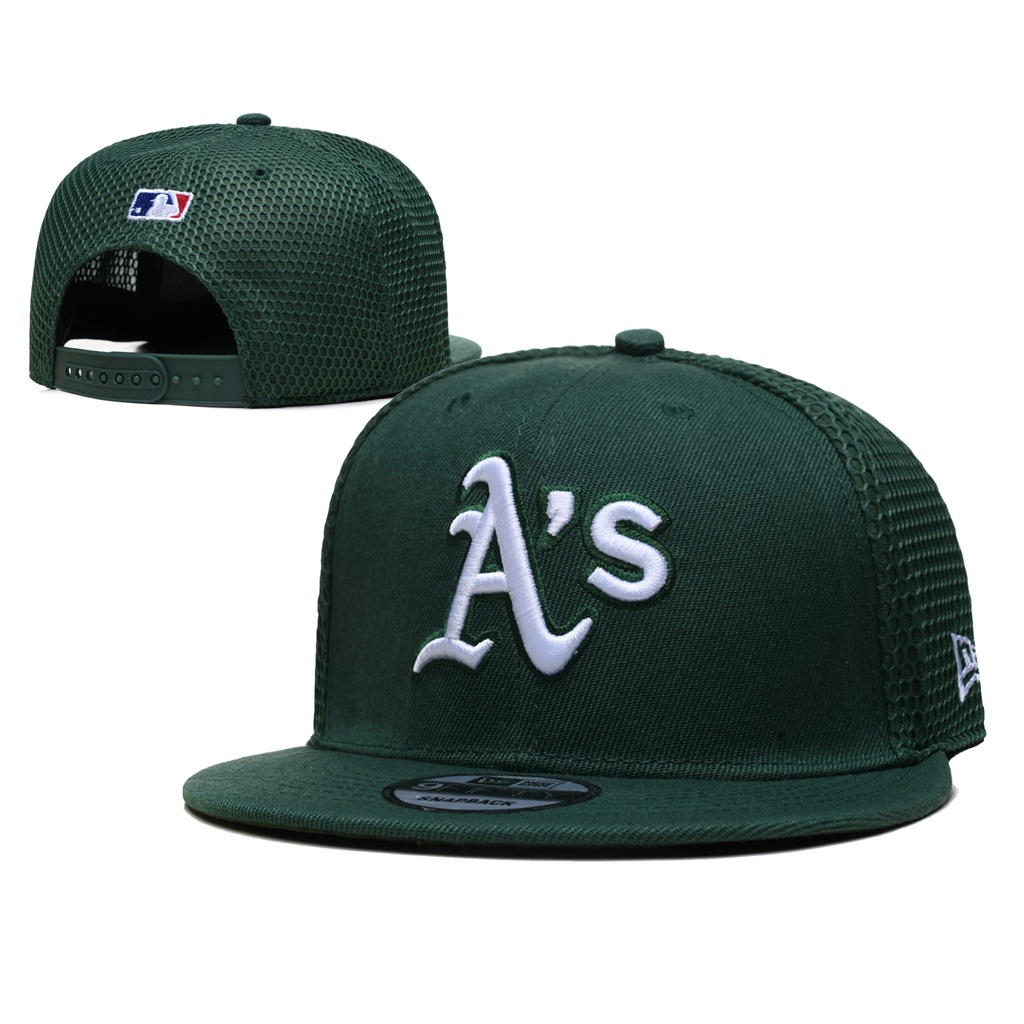 ✨New Era MLB Hat Oakland Athletics A's Baseball Cap Embroidery 9FIFTY Men Women Hats Sports Fashion Golf Running Topi Caps with Adjustable Strap IDVI 4DNL