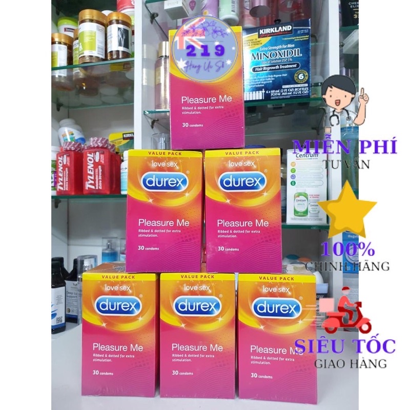 Bao Cao Su Durex Regular size 56mm hộp 30 bao