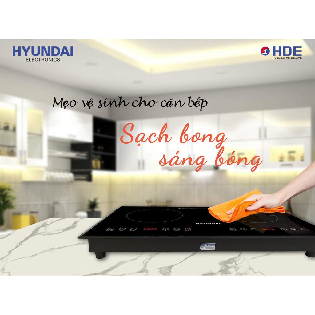 Bếp Đôi: Bếp Từ- Bếp Hồng Ngoại Hyundai HDE 1201. Bảo hành 12 tháng.