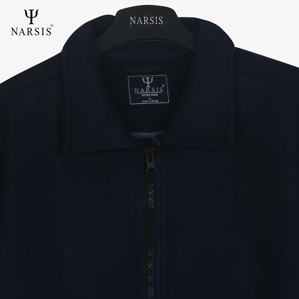 Aó khoác nam Narsis D9002 dạ ghi chì và D9003 dạ tím than