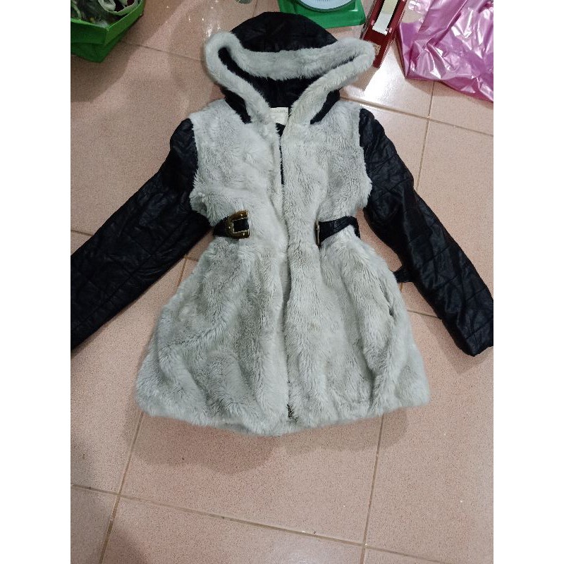 Combo áo khoác lông nhân tạo