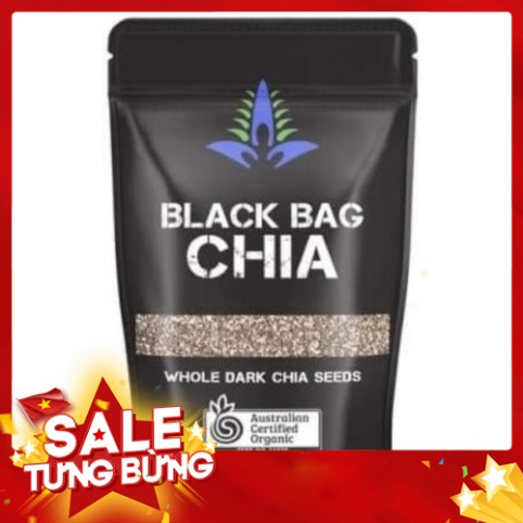 Giá rẻ nhất  [Keto] 500g hạt chia Úc đen chuẩn ngon