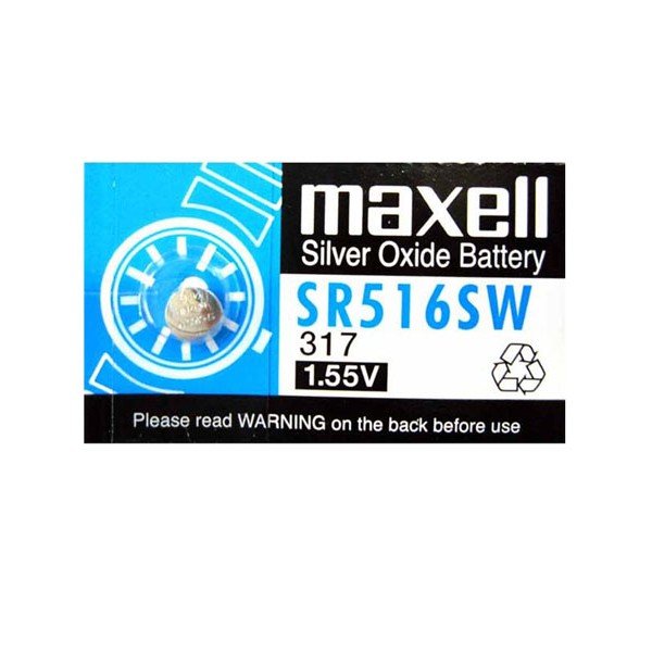 Pin đồng hồ sr516 maxell 1.55v - 10 viên